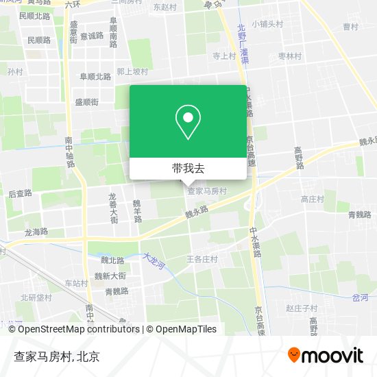 查家马房村地图