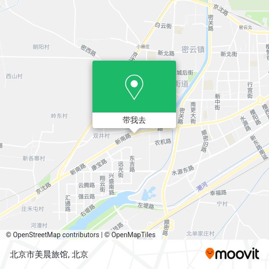 北京市美晨旅馆地图