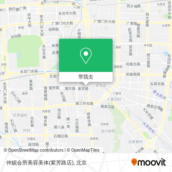 仲妮会所美容美体(紫芳路店)地图