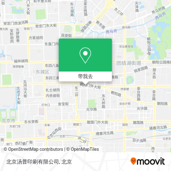 北京汤普印刷有限公司地图