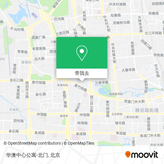华澳中心公寓-北门地图