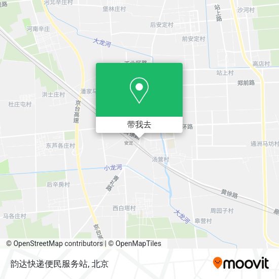 韵达快递便民服务站地图