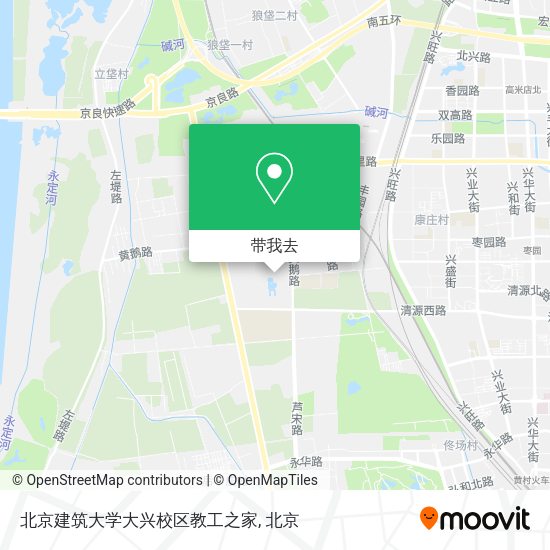北京建筑大学大兴校区教工之家地图