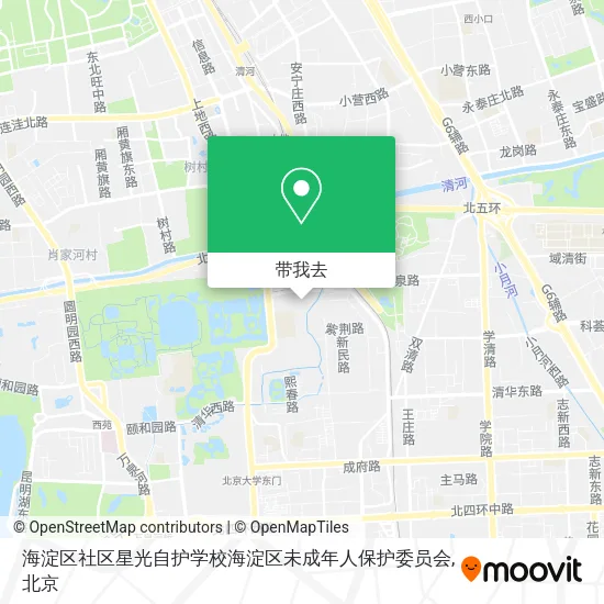 海淀区社区星光自护学校海淀区未成年人保护委员会地图
