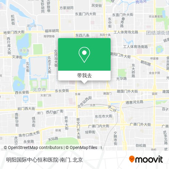 明阳国际中心恒和医院-南门地图
