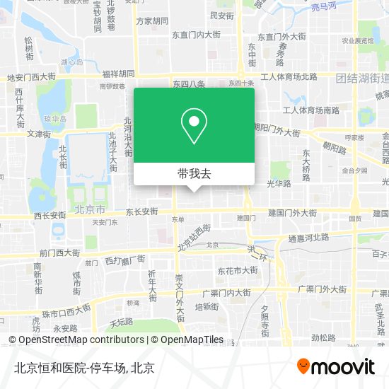 北京恒和医院-停车场地图