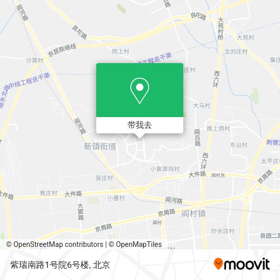 紫瑞南路1号院6号楼地图
