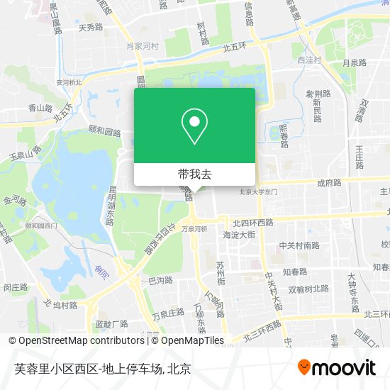 芙蓉里小区西区-地上停车场地图
