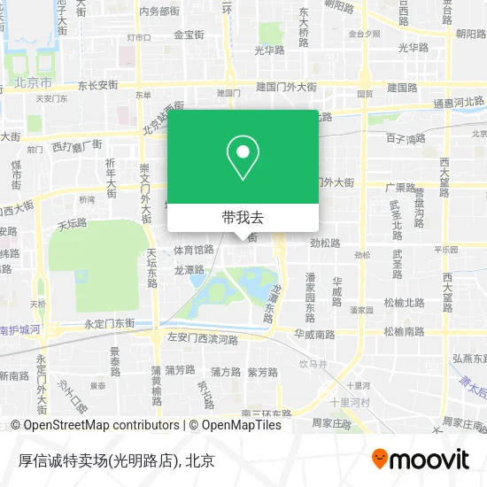 厚信诚特卖场(光明路店)地图