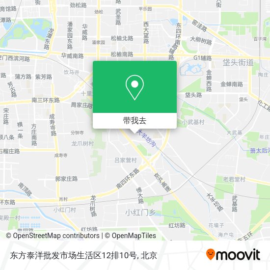东方泰洋批发市场生活区12排10号地图