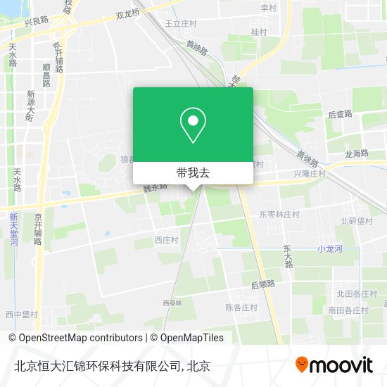 北京恒大汇锦环保科技有限公司地图