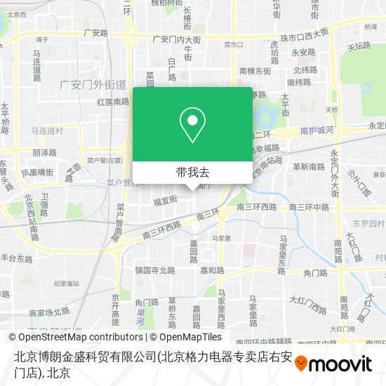北京博朗金盛科贸有限公司(北京格力电器专卖店右安门店)地图