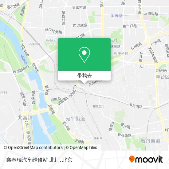 鑫春瑞汽车维修站-北门地图