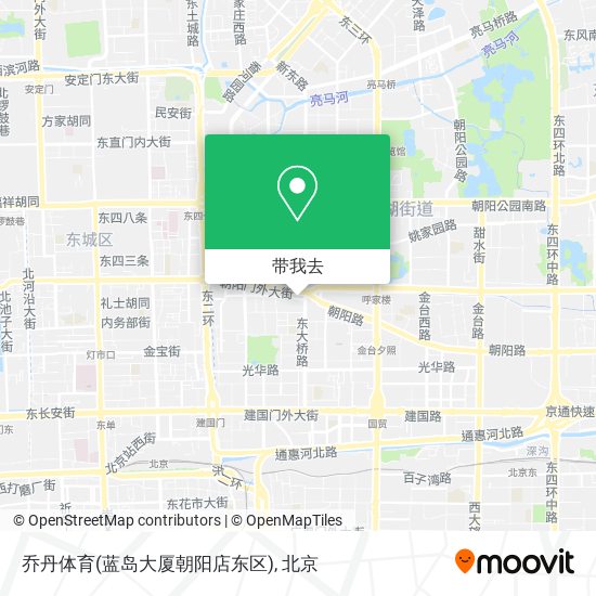 乔丹体育(蓝岛大厦朝阳店东区)地图