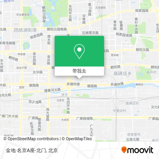 金地·名京A座-北门地图