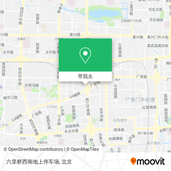 六里桥西南地上停车场地图
