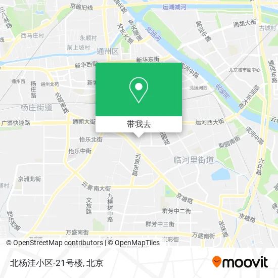 北杨洼小区-21号楼地图