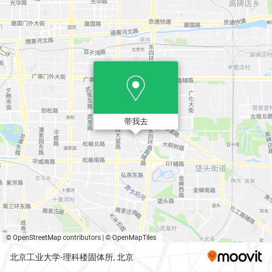 北京工业大学-理科楼固体所地图