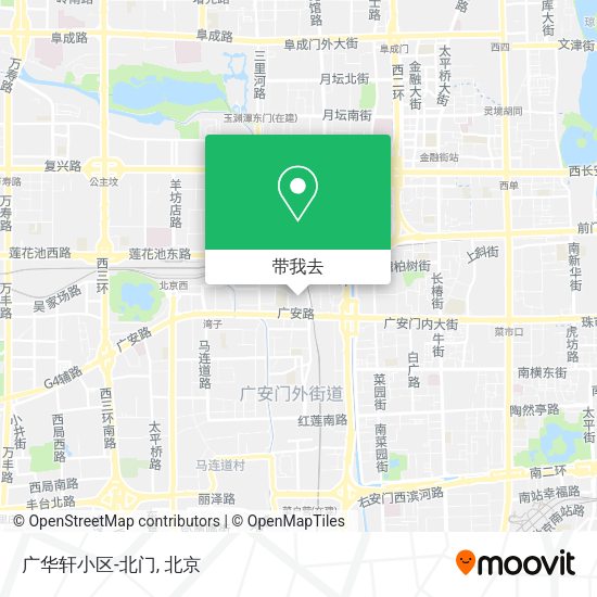 广华轩小区-北门地图