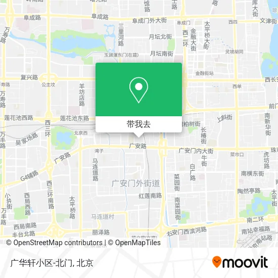 广华轩小区-北门地图