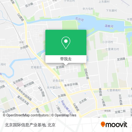 北京国际信息产业基地地图
