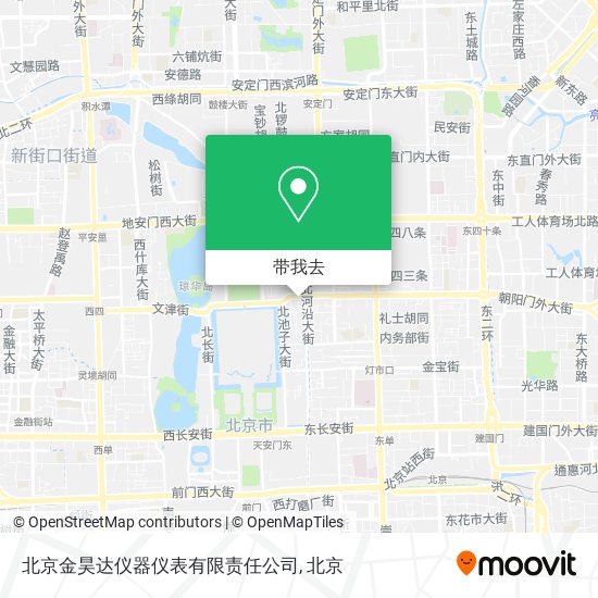 北京金昊达仪器仪表有限责任公司地图