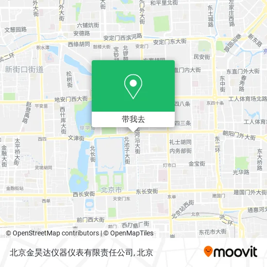 北京金昊达仪器仪表有限责任公司地图