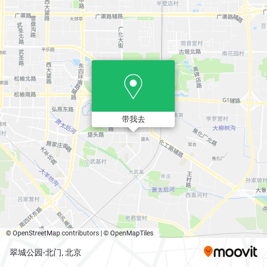 翠城公园-北门地图
