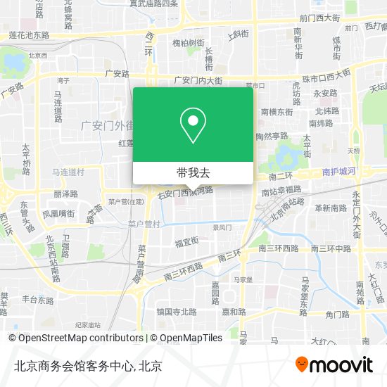 北京商务会馆客务中心地图