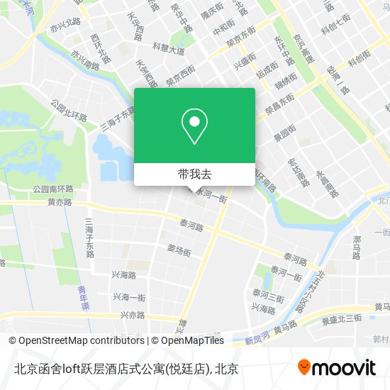 北京函舍loft跃层酒店式公寓(悦廷店)地图