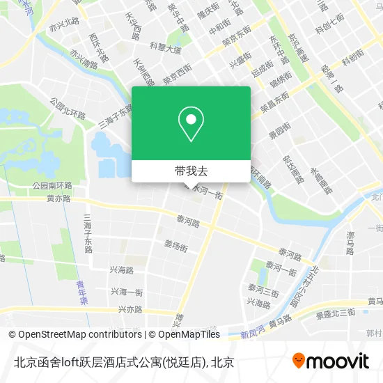 北京函舍loft跃层酒店式公寓(悦廷店)地图