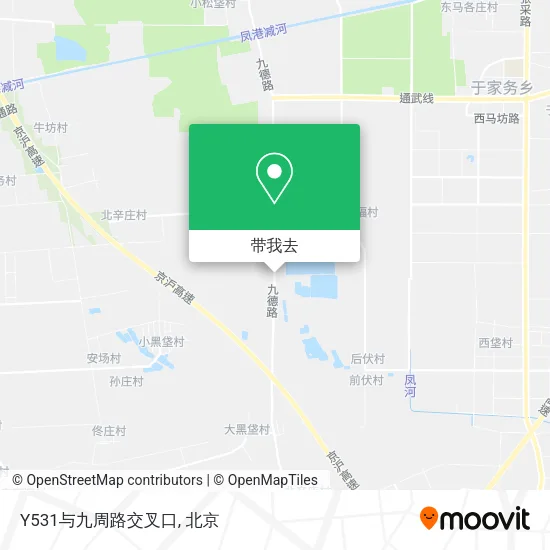 Y531与九周路交叉口地图