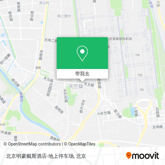北京明豪戴斯酒店-地上停车场地图