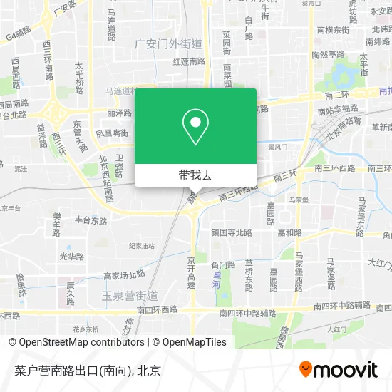 菜户营南路出口(南向)地图