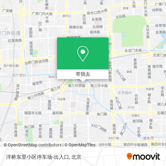 洋桥东里小区停车场-出入口地图