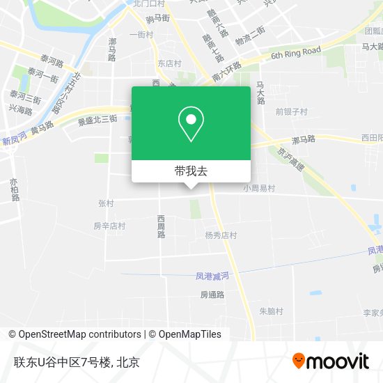 联东U谷中区7号楼地图