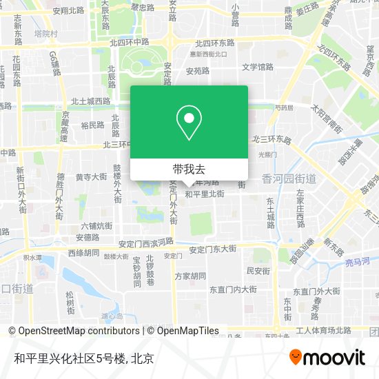 和平里兴化社区5号楼地图