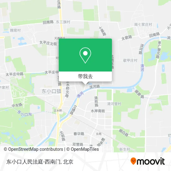 东小口人民法庭-西南门地图