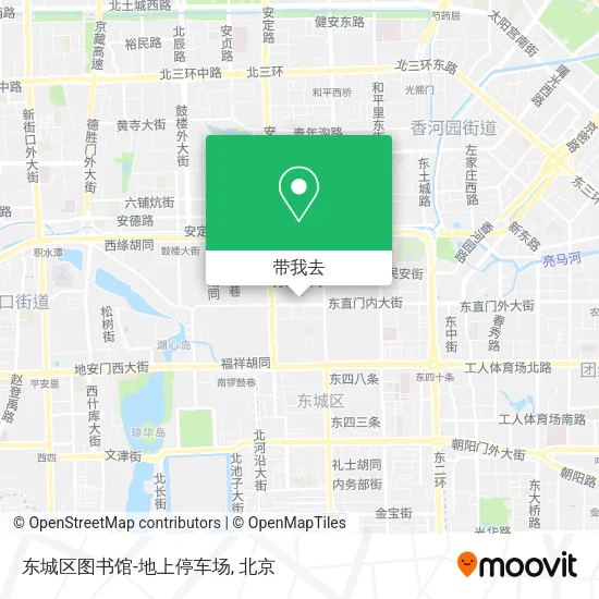 东城区图书馆-地上停车场地图
