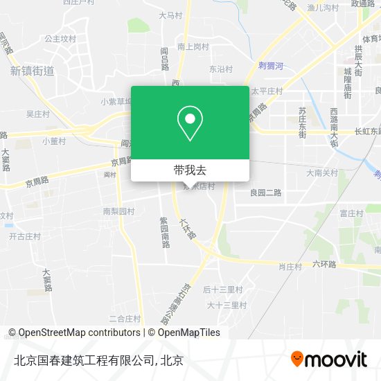 北京国春建筑工程有限公司地图