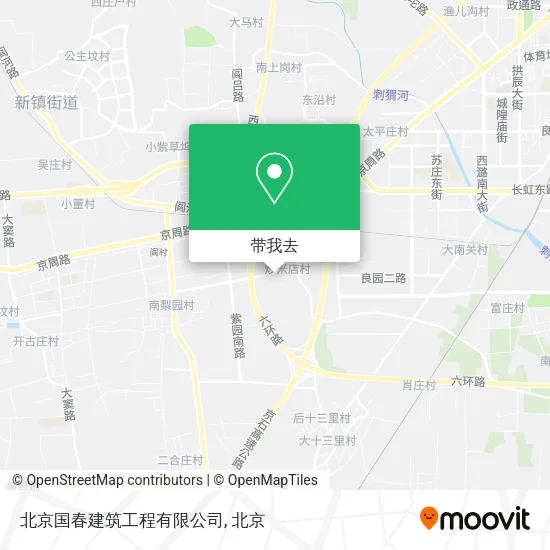 北京国春建筑工程有限公司地图