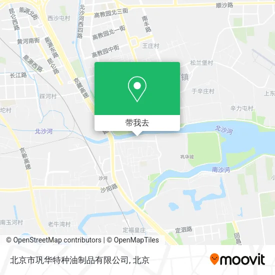 北京市巩华特种油制品有限公司地图