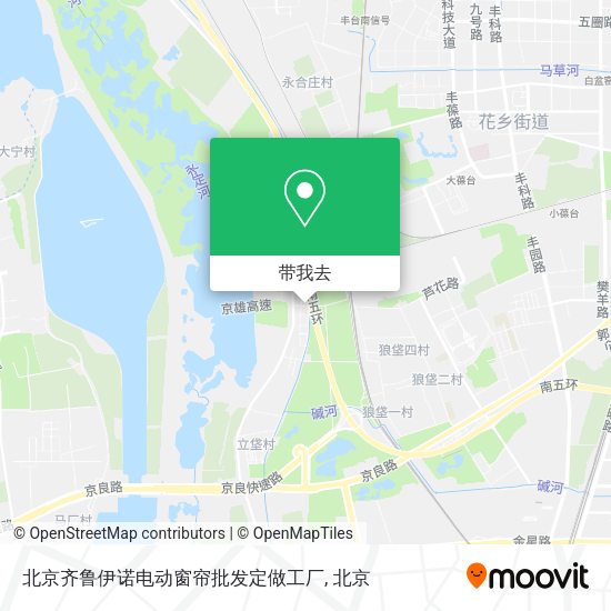 北京齐鲁伊诺电动窗帘批发定做工厂地图