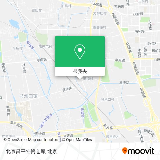 北京昌平外贸仓库地图