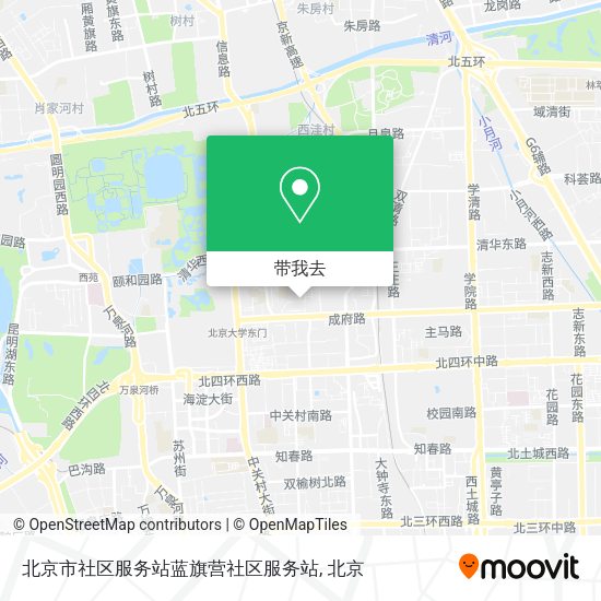 北京市社区服务站蓝旗营社区服务站地图