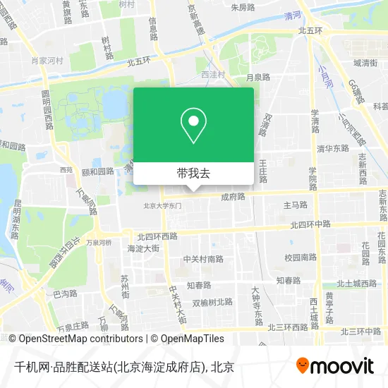 千机网·品胜配送站(北京海淀成府店)地图