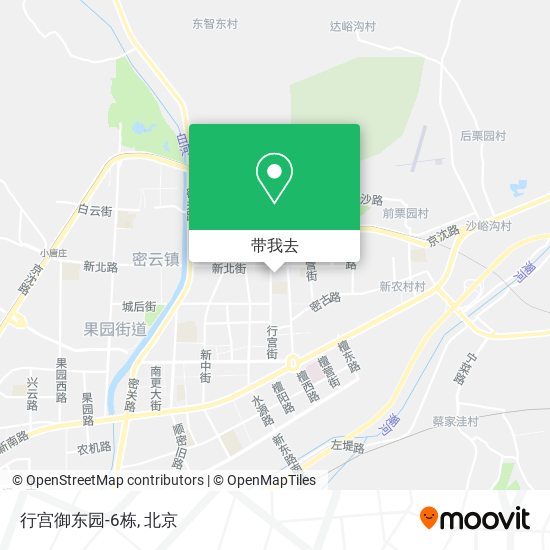 行宫御东园-6栋地图