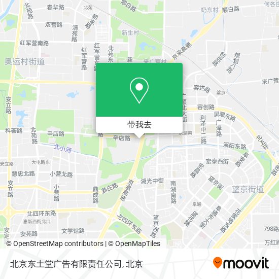北京东土堂广告有限责任公司地图