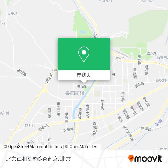 北京仁和长盈综合商店地图