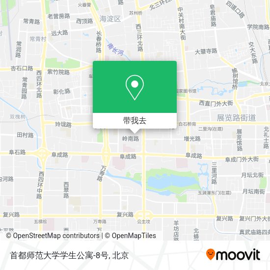 首都师范大学学生公寓-8号地图